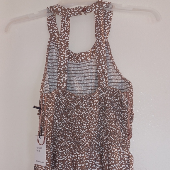 JAPNA Jumpsuit NWT in brown and white. - Picture 4 of 7